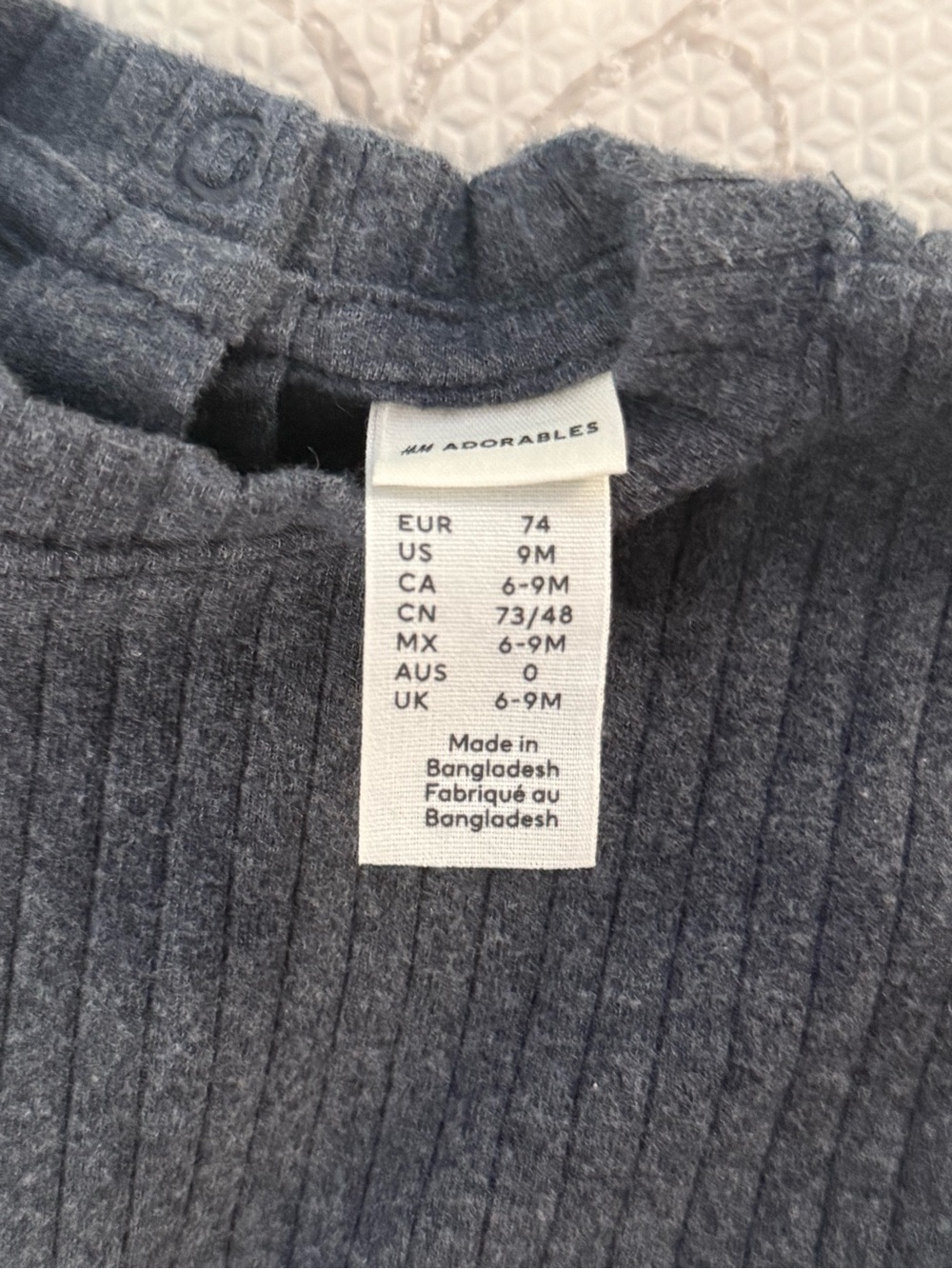 Charcoal Ribbed Two-Piece Knit Set - Picture 4 of 5